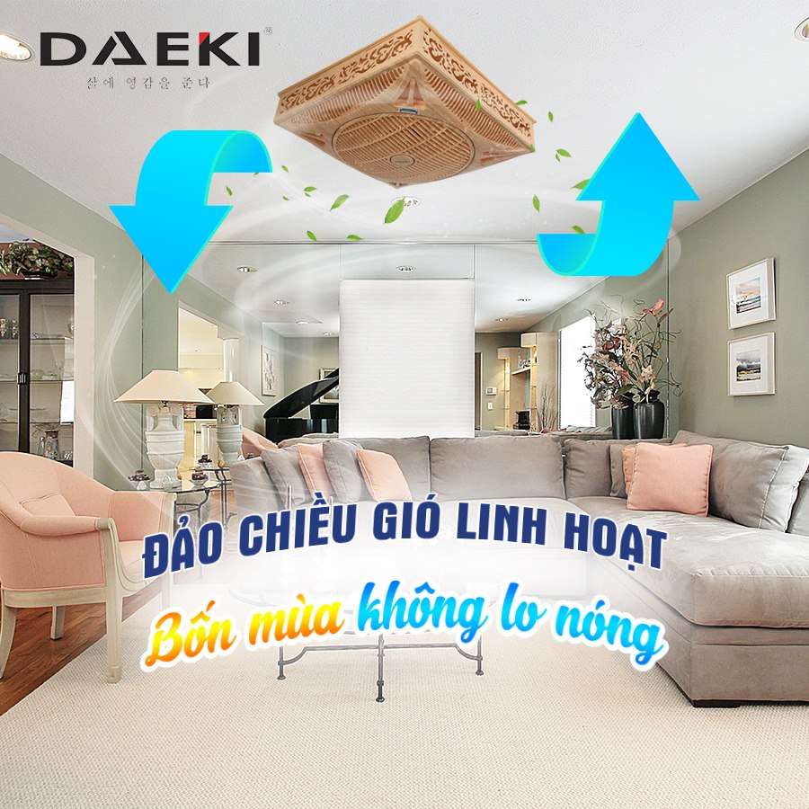 tại sao nên lựa chọn quạt trần hộp Daeki mới