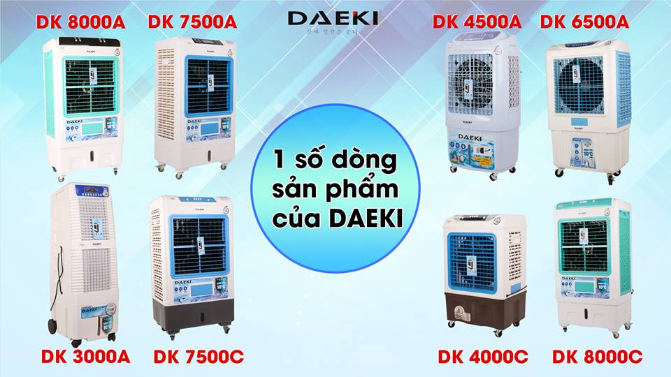 cách nhận biết quạt điều hòa không khí Daeki chính hãng